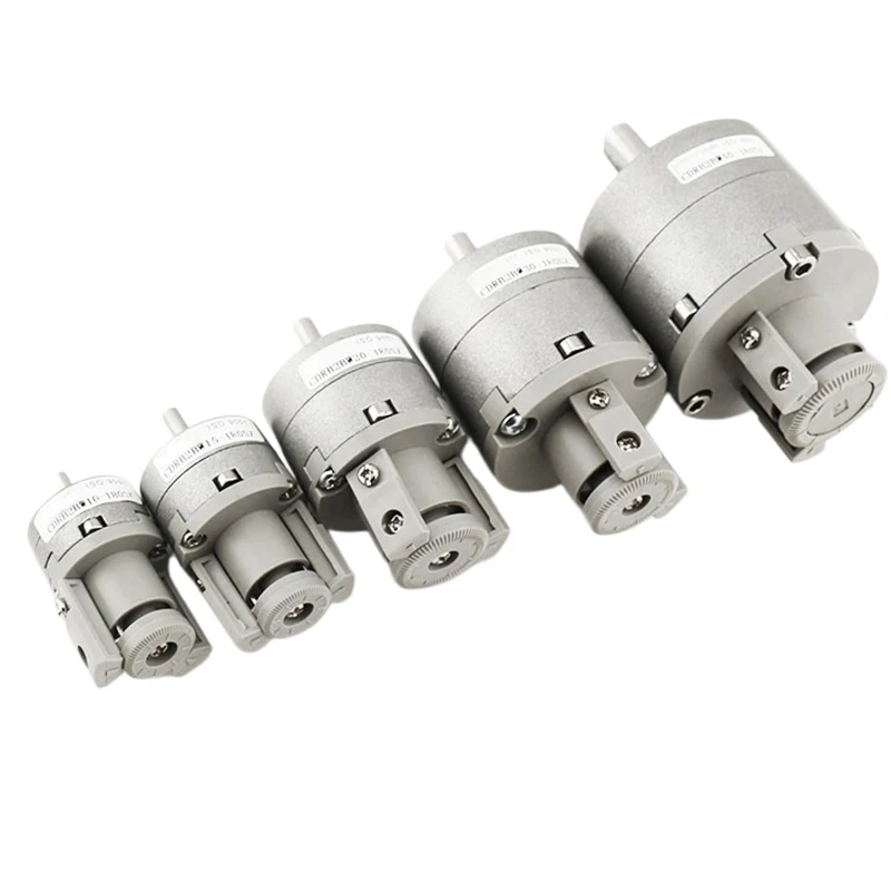 CRBU2W Pneumatic Rotary Cylinder Double Acting Rotary Actuator Rack Pinion 90° 180° 270° Degree CDRBU2W10 CDRBU2W15 CDRBU2W20