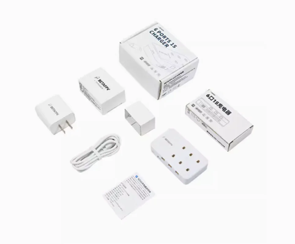 

BETAFPV 6-port Charger 1S Copter Mini Drone High Voltage LiPo Battery PH2.0/BT2.0 Compatible