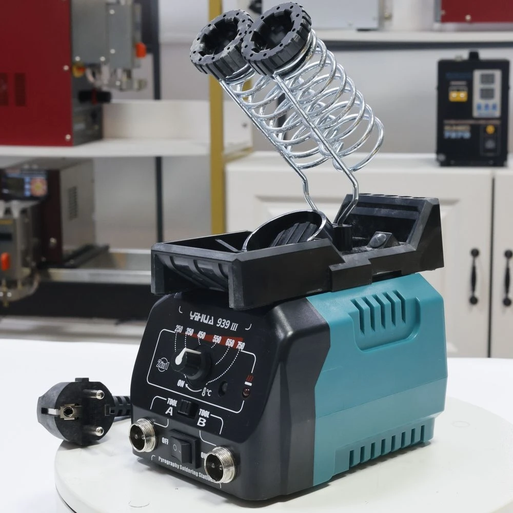 ييهوا 939 III 250-750 ℃   قابل للتعديل درجة الحرارة إعادة العمل محطة لحام الحديد آلة محطة إصلاح ديسولديرينغ الهواء الساخن