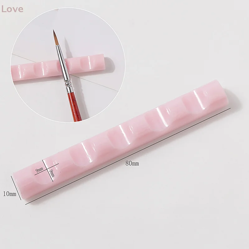 Portapenne per unghie Portapenne portatile per pennelli per unghie Accessori per unghie per nail art Penna per fototerapia Portapenne con barra di cristallo Durevole