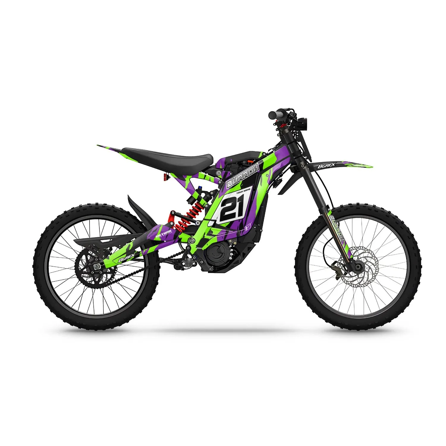 Motorcycle Body Fairing Sticker Decal Protective eBike eMoto Full Graphic Kit For Surron Light Bee X Design -55