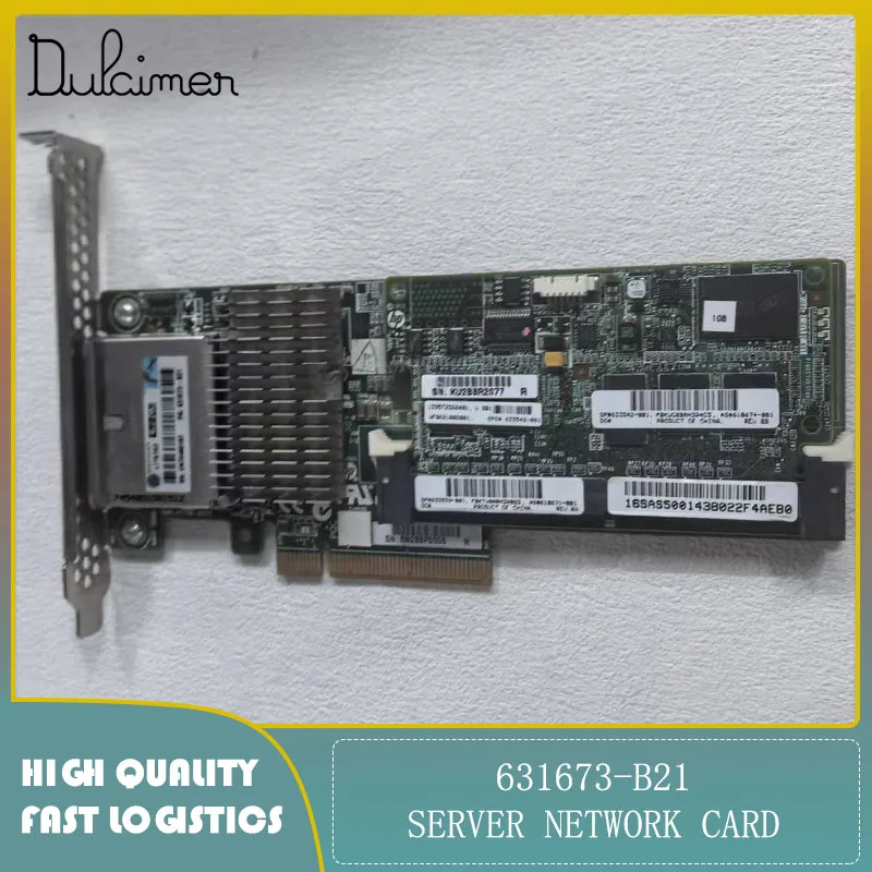 

Server network card 633542-00631673-B21 Smart Array P421/1GB FBWC 6Gb 2-ports Ext SAS Controller USED