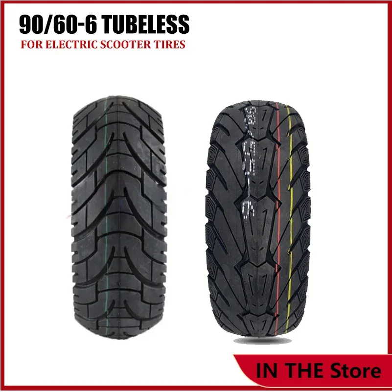 90/60-6 Tubeless Tire for Electric Scooter 11 Inch  Vacuum Tyre Widened Wear-Resistant Anti-Skid