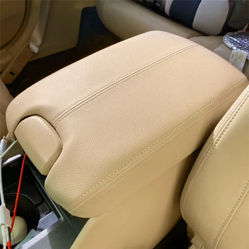 Car Styling Armrest Case Cover Trim Panel 83450-TB0-H01 for Honda Accord 2008-2012 Center Console Armrest Lid Caps Beige