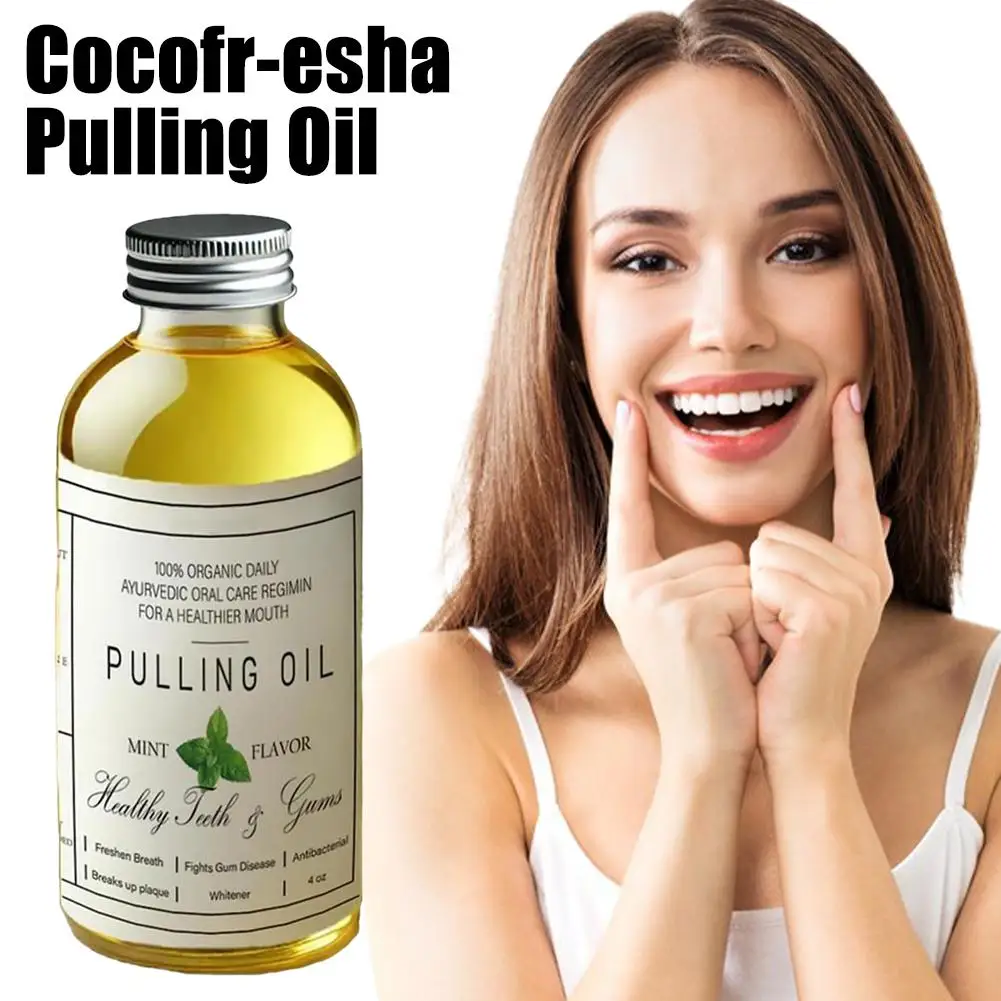 

Coconut Mint Pulling Oil Mouthwash Alcohol-free Care Breath Teeth Dropshipping Fresh Tongue Whitening Mouth Health Scraper D8C4