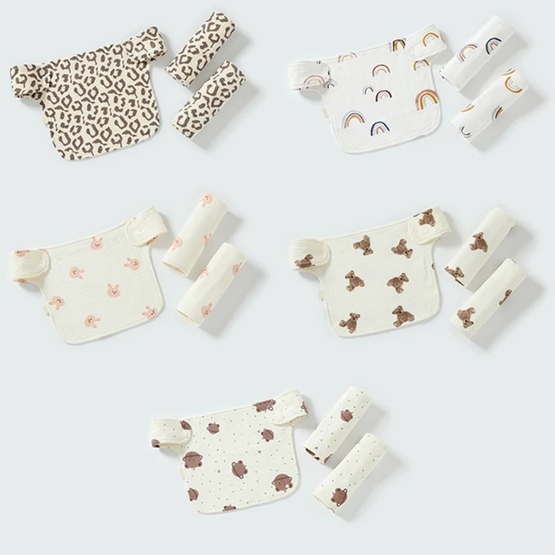 Baby Waist Stool Drool Bib SoftCotton Teething Pad Newborn Infants Saliva Towel Drop shipping