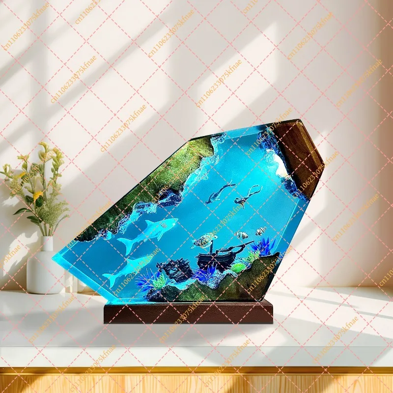 Resin wood tabletop ornaments are suitable for Mother's Day gifts