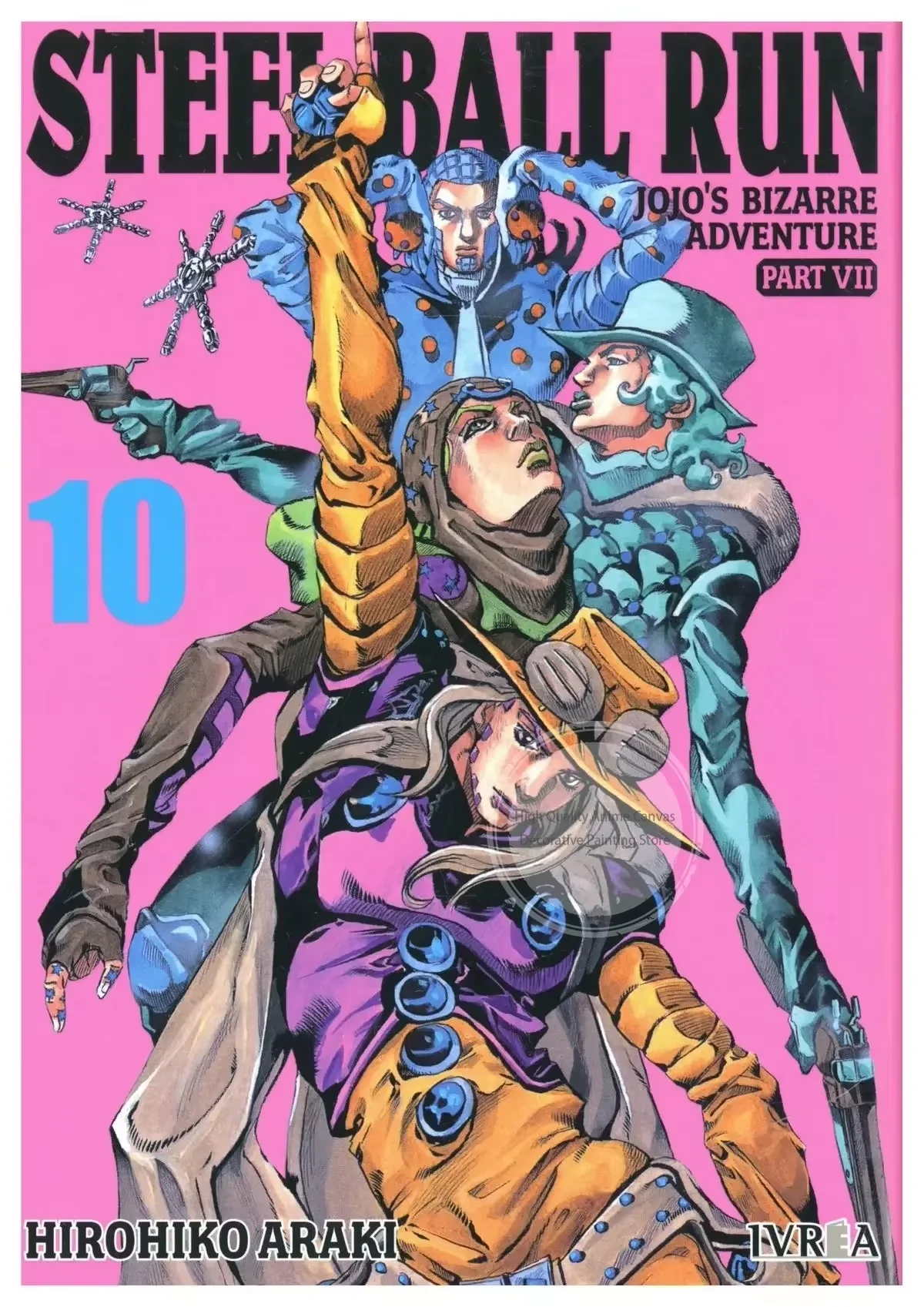 JoJo's Bizarre Adventure Steel Ball Run Poster Gyro Zeppeli Johnny Joestar Anime Wall Art Prints Room Decor for Fans Bedroom