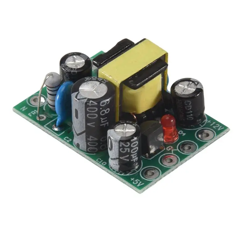 

Модуль импульсного источника питания B03B-Xh-M299, AC-DC, изолированная плата PCB, вход 110-220В, выход 12В 0.5А + 5В
