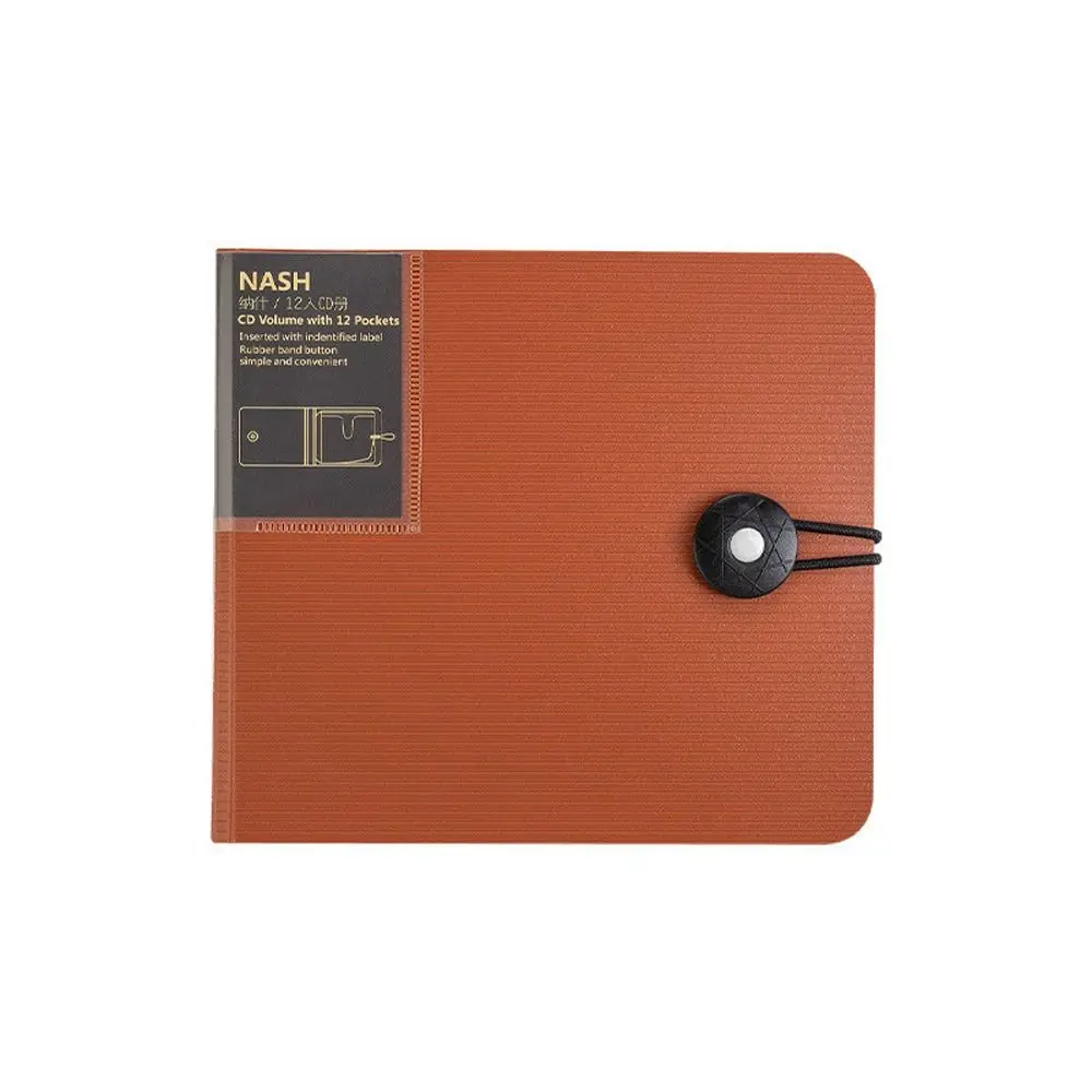 Portable Transparent CD Storage Case Album Box With Buckle DVD Holder Disc Wallet Plastic CD Sleeve For Collect