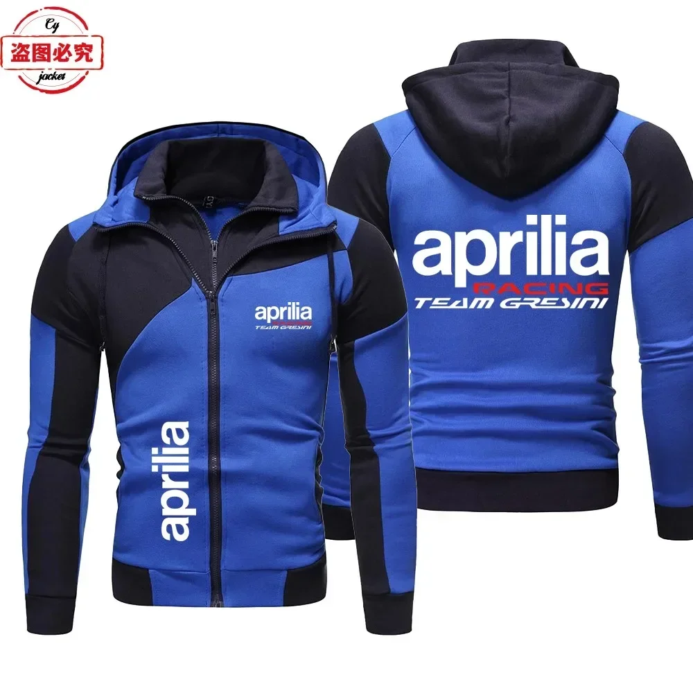 AliExpress European size Aprilia motorcycle logo locomotive jacket racing suit loose men's top hooded sweater cycling group suit