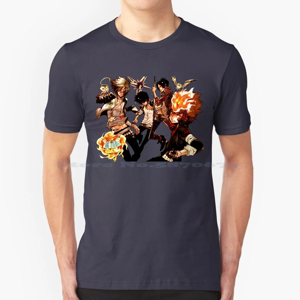 Katekyo Hitman Reborn Guys 3 T Shirt 100% Cotton Tee Anime Katekyo Hitman Reborn Katekyo Hitman Reborn Anime Tsunayoshi Sawada