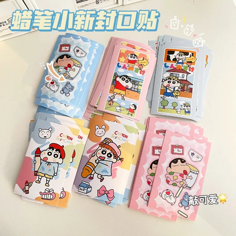 

20PCS Pack of Crayon Shin-chan Sealing Stickers Cartoon Anime Stationery Manual Material Stickers Cute Decorative Stickers