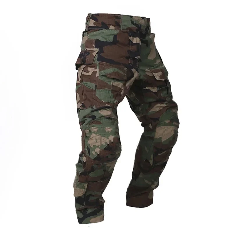 Men Combat Pants With Knee Pads Tactical Cargo Sport Trousers Camouflage Multicam Trekking Hunting Clothes(Not knee pads)