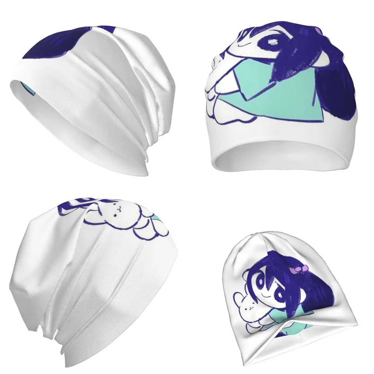 Omori Anime Video Game قبعة محبوكة دافئة قبعة بونيه عصرية للخريف والشتاء قبعات بيني خارجية للجنسين والكبار