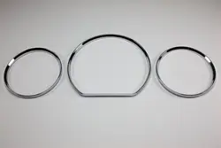 Styling Chrome Dashboard Gauge Ring Set For for Mercedes Benz W210 00-02 / C208 00-03(Chrome Silver / Matt Silver )