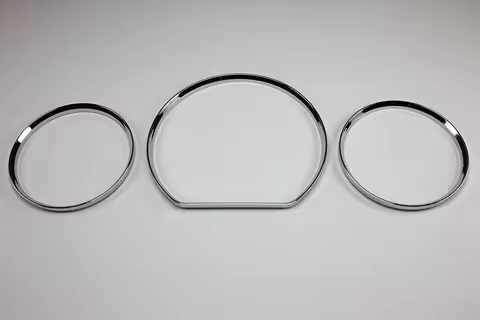 Styling Chrome Dashboard Gauge Ring Set For for Mercedes Benz W210 00-02 / C208 00-03（Chrome Silver / Matt Silver ）