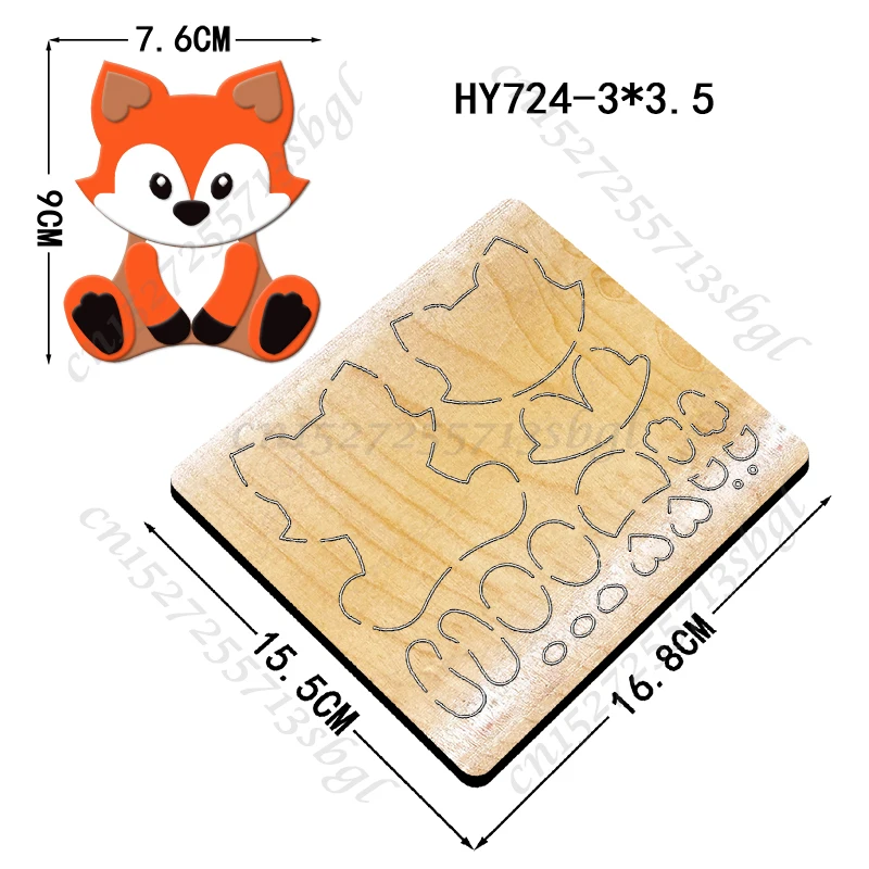 Fox New Wooden Cutting Dies Suitable for Common Mold Scrapbook Machines on the Market
