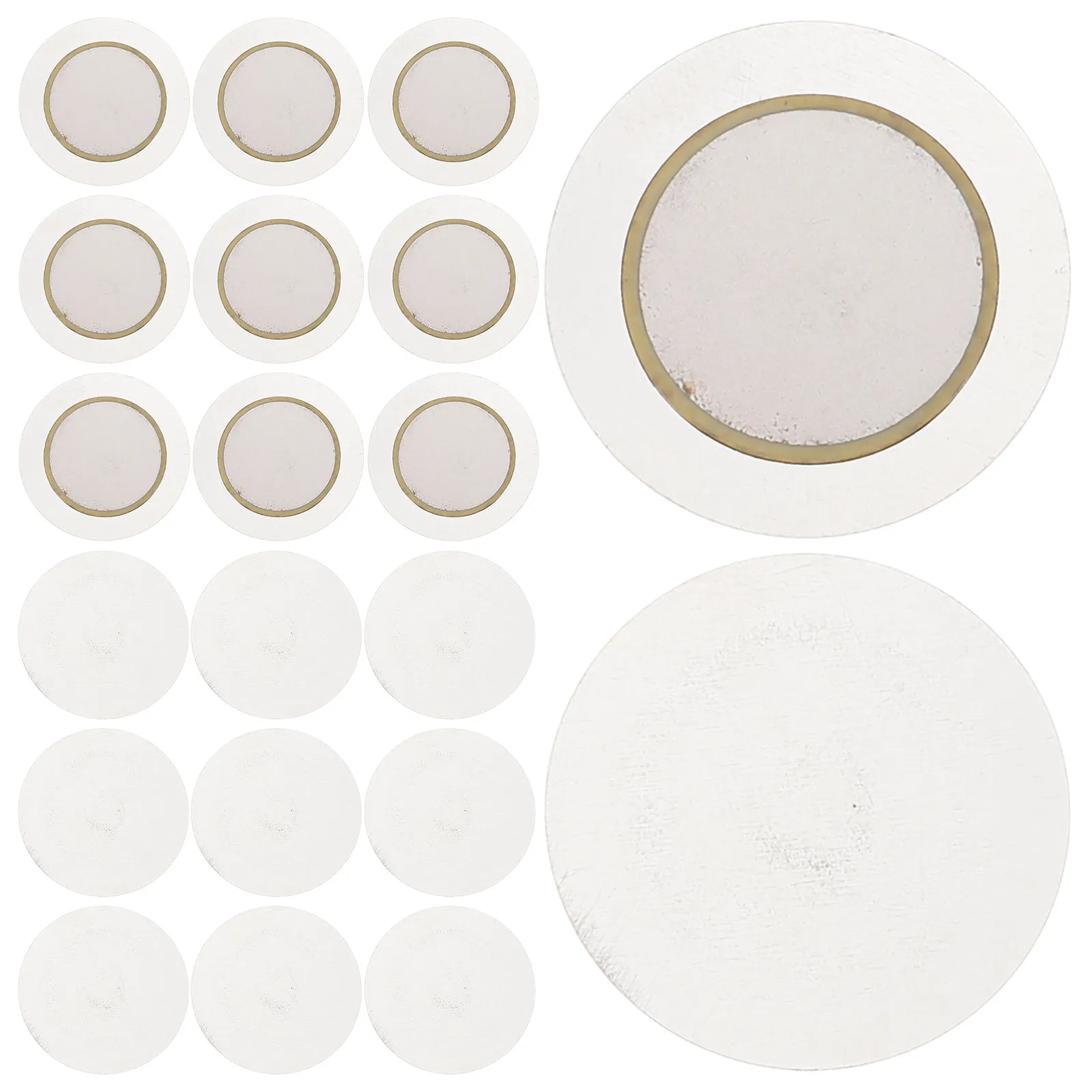 30Pcs Piezo Buzzer Guitar Pickups Low Voltage Acoustic Pickup Transducer Diaphragm Sensor for Electronic Drums Sensors