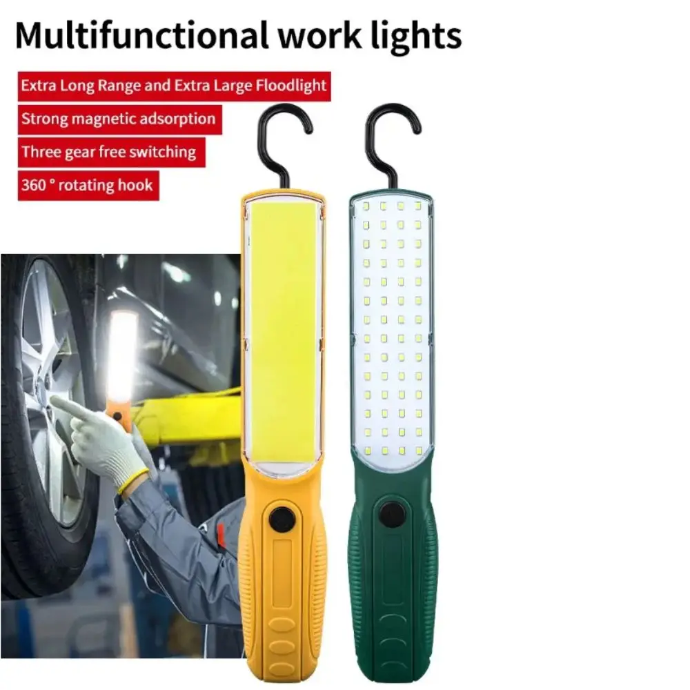 Lantern USB Rechargeable LED COB Torch Strong LED With Hook Work Light With Magnet COB Technology Handheld Floodlight Camping