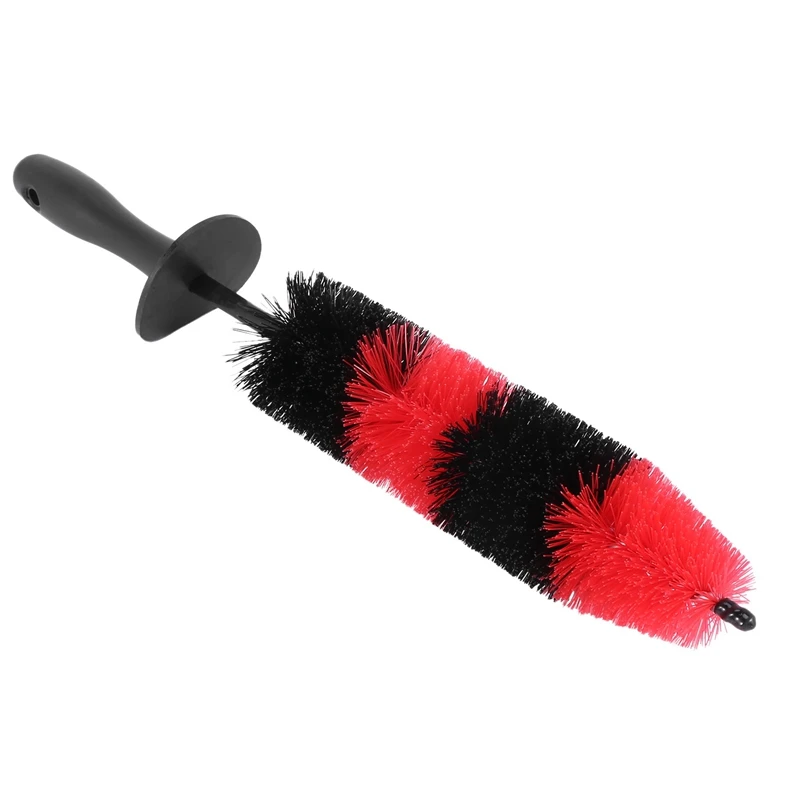 3X Car Tire Cleaning Brush Wheel Brush Rim Detail Brush 17Inch Long Soft Brush For Wheels, Rims, Exhaust Pipes, Cars