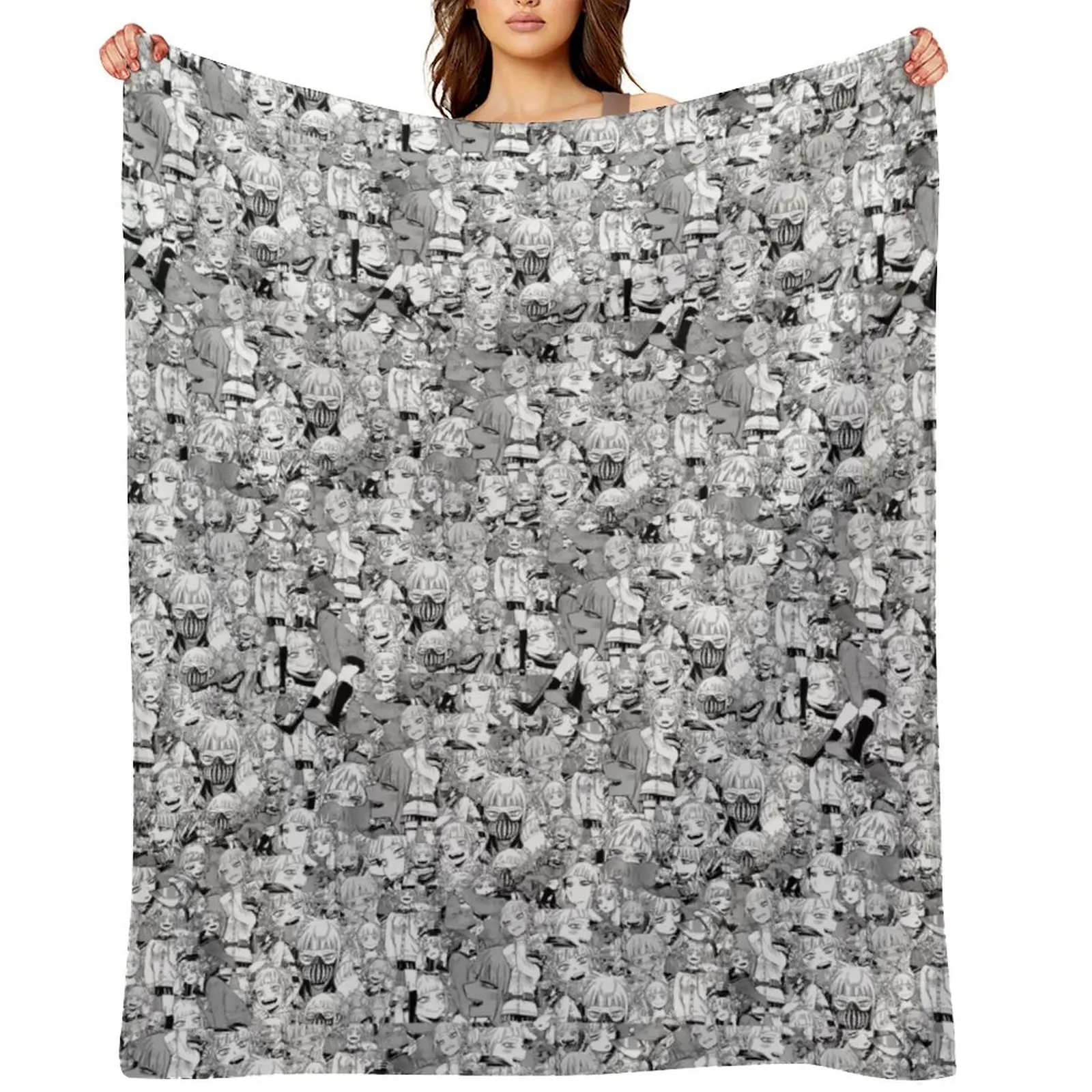 

Himiko Toga Collage Throw Blanket Luxury St Soft Plaid Comforter Soft Plush Plaid Blankets