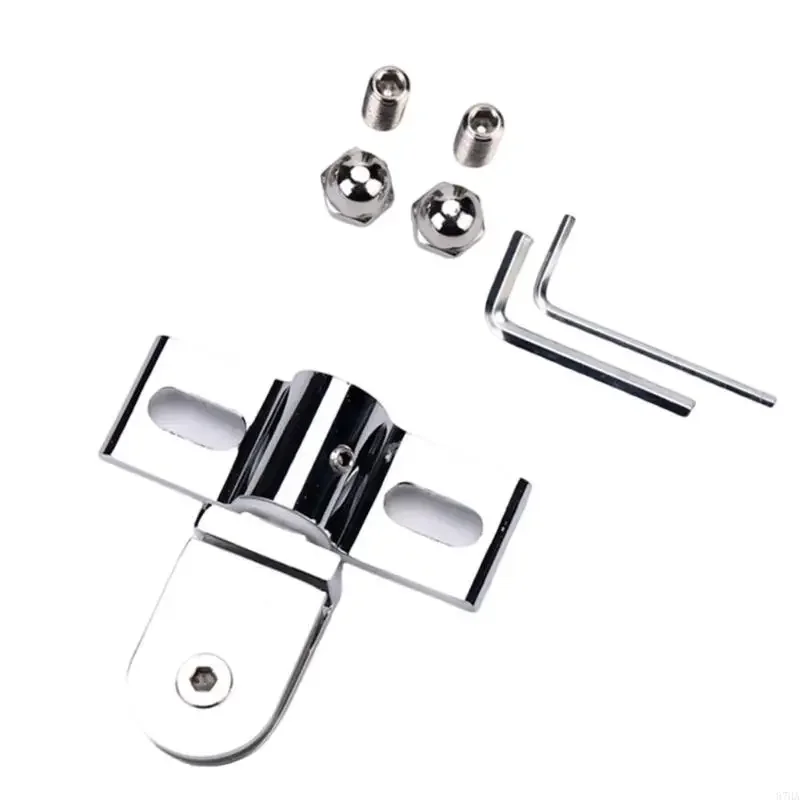 

Rustproof Sturdy Stainless Steel/Alloy Hinges Clamp for Shower Door Hardware and Glass Door Pivots Daily Casual Use Y5GB