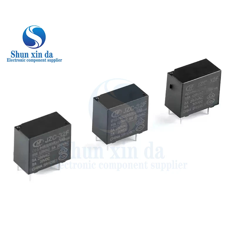 5PCS JZC-32F 5V 12V 24V  JZC-32F-005-HS3 JZC-32F-012-HS3 JZC-32F-024-HS3 10A 125VAC 5A 30VDC 4Pin HF32F Relay