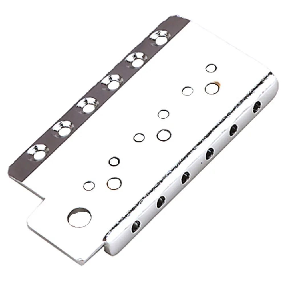 

Electric Guitar Bridge Plate Metal Bass Bottom 6 String Saddle Chrome AntiRust Guitar Accessories Tremolo Bridge
