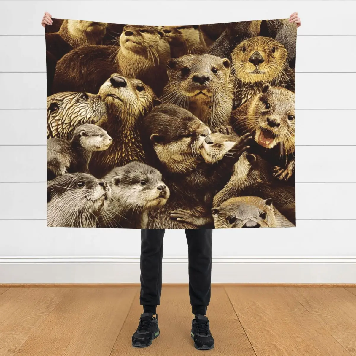 

Otters Throw Blanket valentine gift ideas Soft Beds Picnic Sofa Quilt Blankets