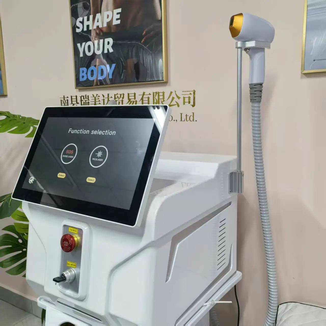 Function 808nm Diode Laser Hair Removal Machine Picosecond Laser Q Switch ND YAG Machine Ice Cooling Permanent Depilation