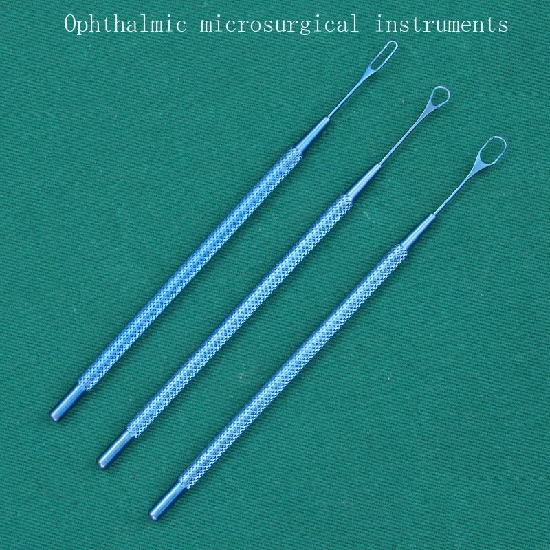 Ophthalmic microsurgical instruments - Rinsing type stainless steel titanium alloy rod shaped crystal wire loop snare 3 * 8, han