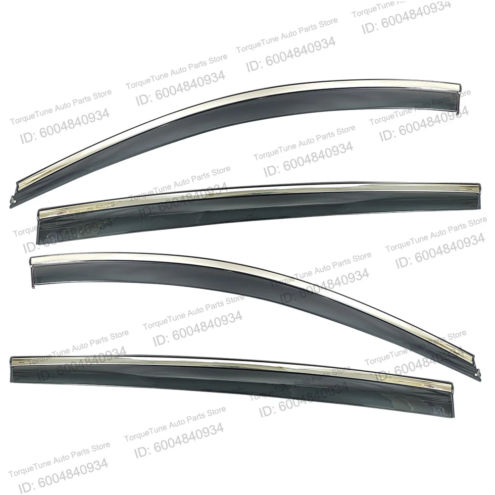 For Renault Fluence 2009 Premium Unbreakable Injection PC Side Door Rain Visors, Direct Fit Durable Easy Mount Window Wind Defle