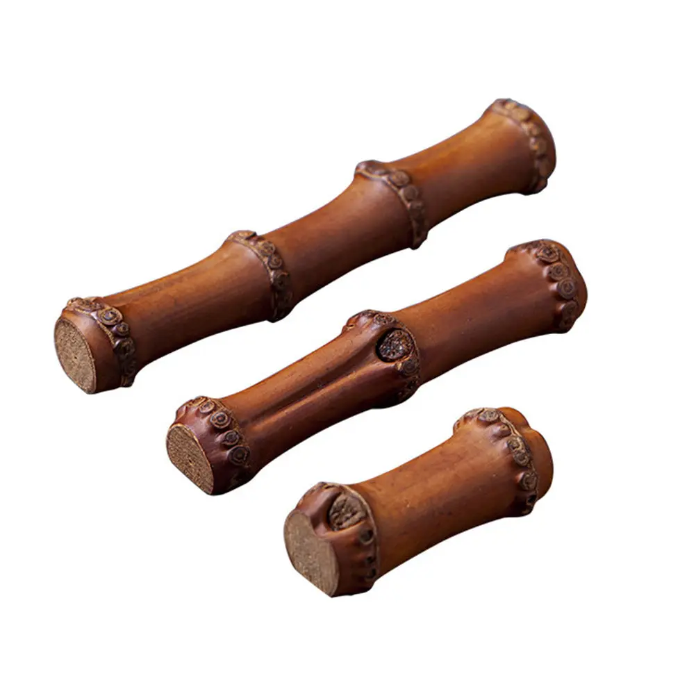 3Pcs Bamboo Brush Holder Chinese Calligraphy Brush Rest Vintage Pen Rack Desktop Storage Decoration Vintage Pen Rack