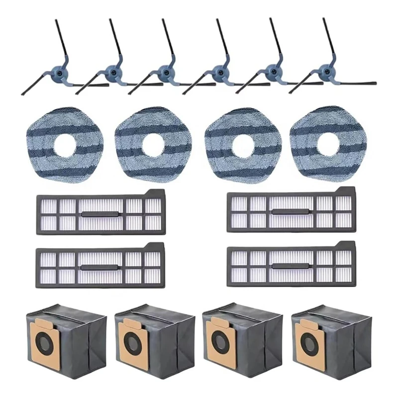 HOT Replacement Parts For Eufy X10 Pro Omni Vacuum Cleaner Accessories Kit, Mop Cloth Pads, Vacuum Dust Bags, Hepa Filters