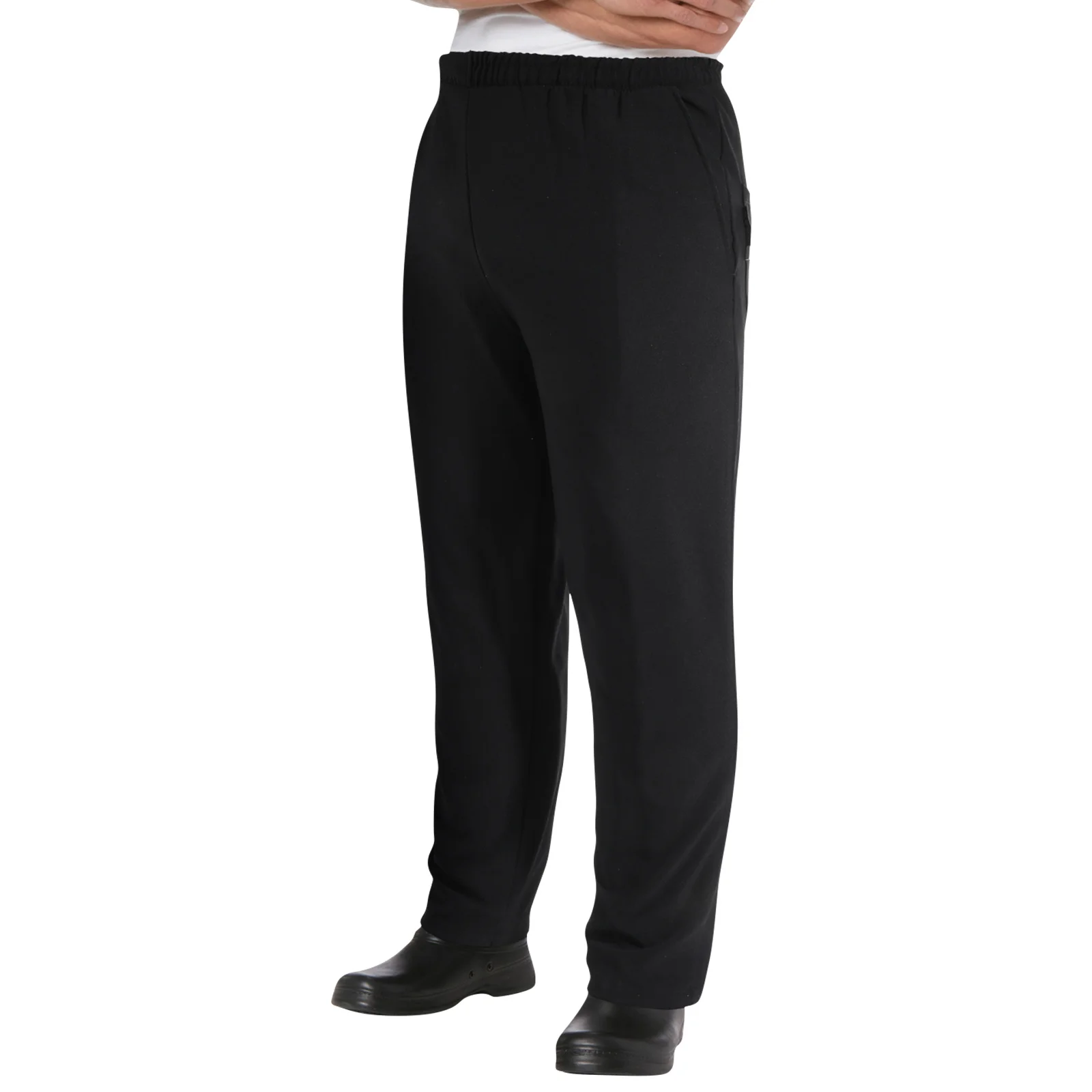 Chef Pants Uniform Breathable Black Men Women Restaurant Workwear Loose Pants Canteen Clothes Kitchen Supplies