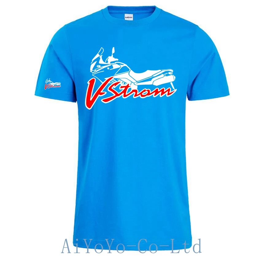 V-Strom DL 650 Motorcycle Motorsport Team Logo_Suzukies_T-Shirt Men Short Sleeve T Shirt Men F1 TShirt