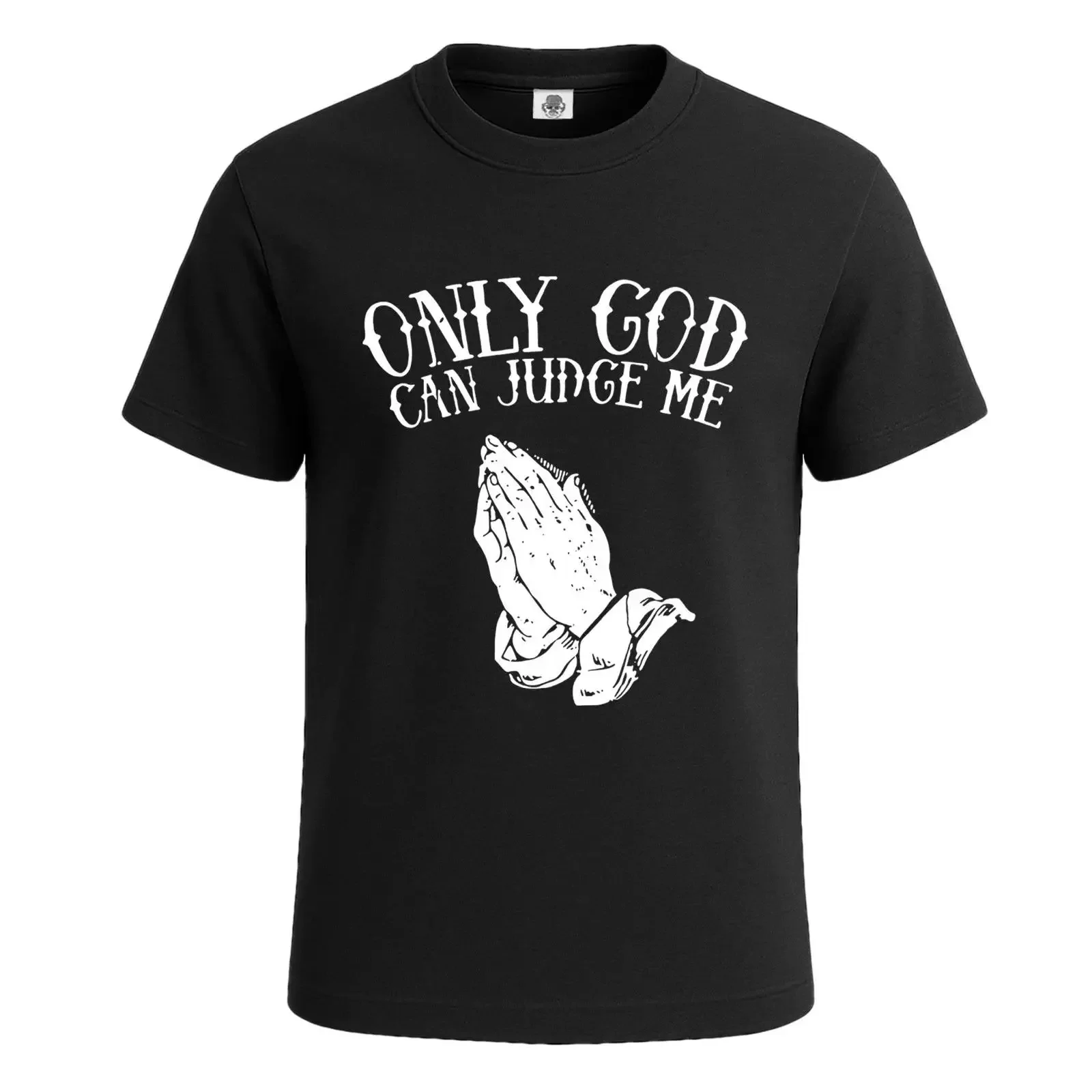 Only God Can Judge Me Party Sarcasm Men's T Shirt Funny Novelty Top vintage Washed graphic streetwear Top For Everyday Wear