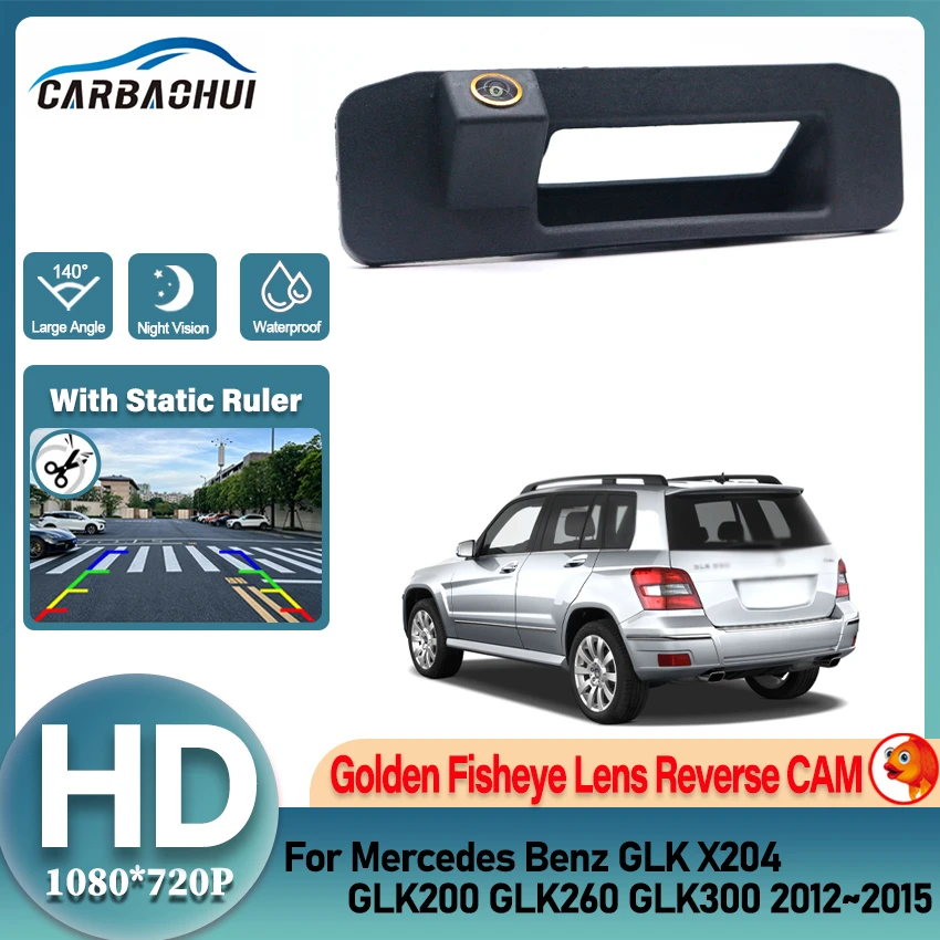 Golden HD 1080P 140° Car Rear View Camera Waterproof For Mercedes Benz GLK X204 GLK200 GLK260 GLK300 2012 2013 2014 2015