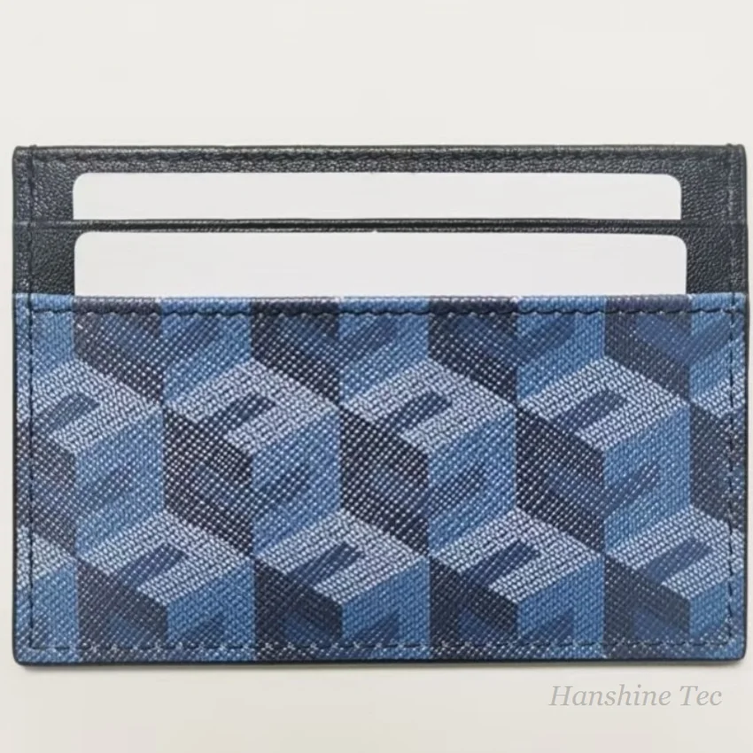 New Trendy 3D Pattern Genuine Leather Card Holder, Multi-functional Small Size Card Protector Coin Purse for Men Women