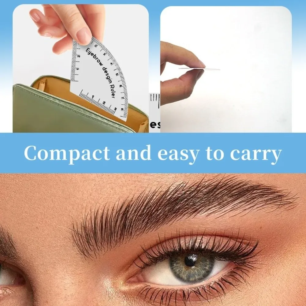 Neue langlebige Augenbrauen-Shaping-Schablone, die tragbare Zeichnung, Augenbrauen-Design-Lineal, Instant Brow Shaper Supplies formt