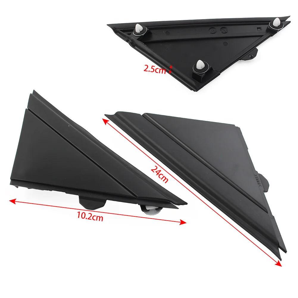 1Pcs Matte Black Car Door Mirror Flag Cover Molding Trim For Fiat 500 2012-2019 1SJ85KX7AA 1SD00KX7AA3