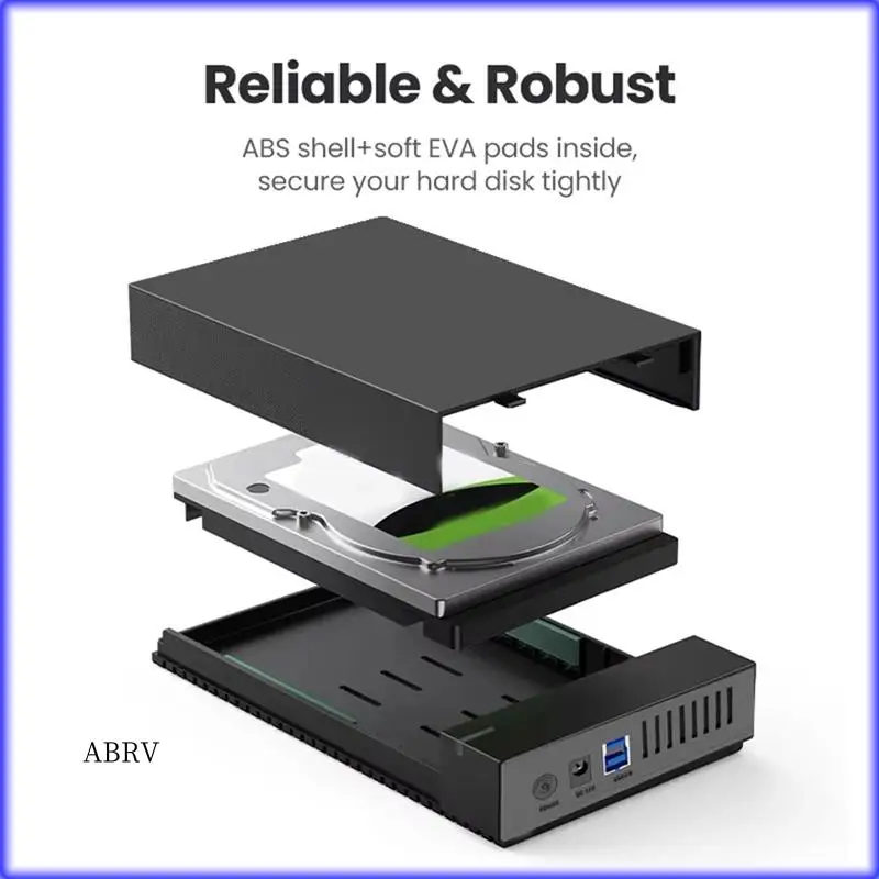 

Высоко рекомендуемый корпус жесткого диска USB 3.0 для жестких дисков SATA 2,5/3,5 дюйма, чехол для жесткого диска, емкость 10 ТБ, идеально подходит для ПК