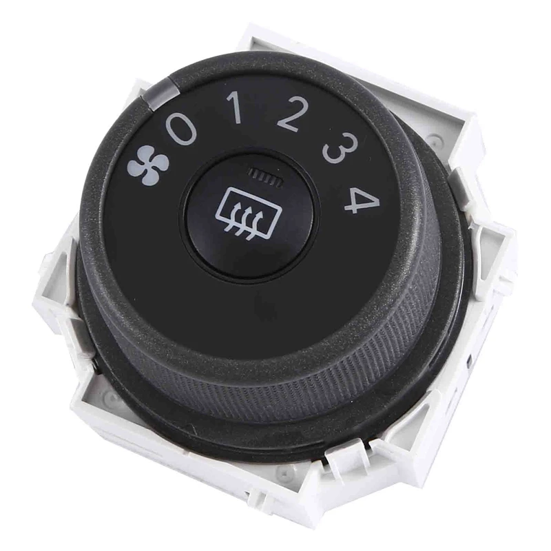 1 PCS Car A/C Heater Fan Blower Control Switch White & Black ABS For TOYOTA RAV4 2006-2012