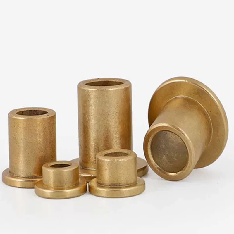 10-20PCS 8x12x14x16x2 Flanging Self-Lubricating Bearing Powder Metallurgy Oil Copper Bushing Sleeve Bearing
