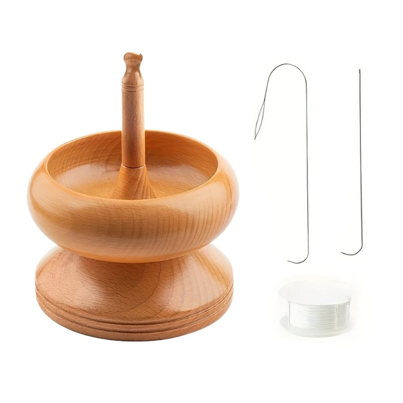 Sale Wood DIY Making Bead Spinner Manual Wood Bead Spinner Spin Beading Bowl Bead Spinner Bowl Jewelry DIY Making Accessaries