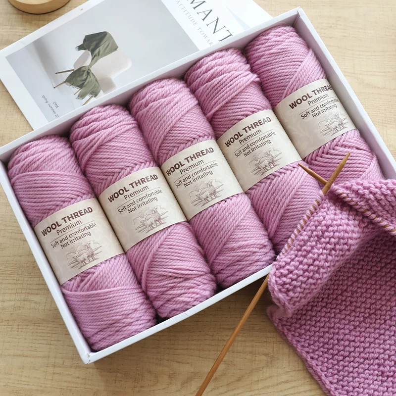 500g 245 needle thick wool yarn, alpaca wool yarn, handmade DIY material, knitted fashionable sweater, jacket, scarf, hat, yarn