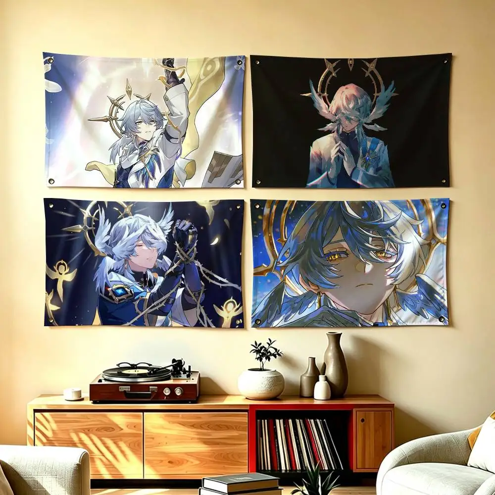 Game Honkai Star Rail S-SundayS  Flags for Bedrooms Home Decor Items Outdoor Decors Garage Decoration Flaga
