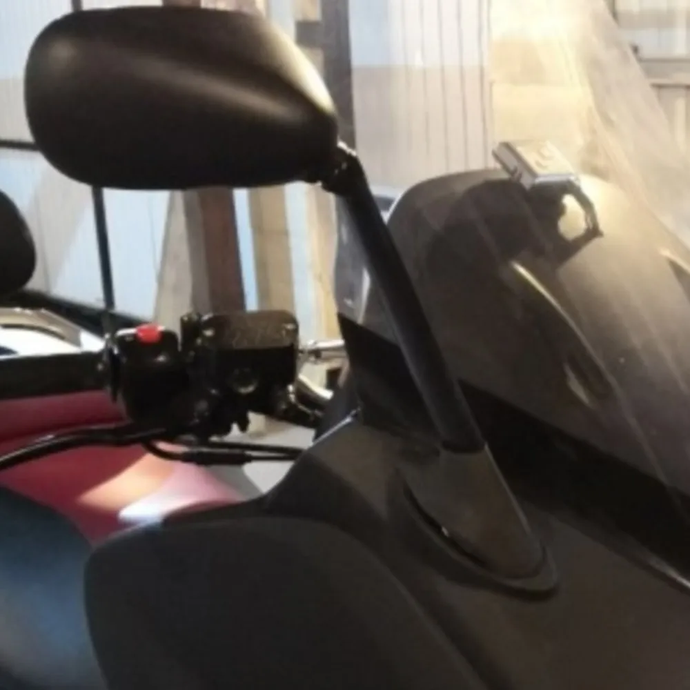 

For Yamaha TMAX 500 T-MAX 500 2008-2011 Motorcycle Accessories Left Right Rearview Side Mirrors - High Clarity Anti-Glare ABS