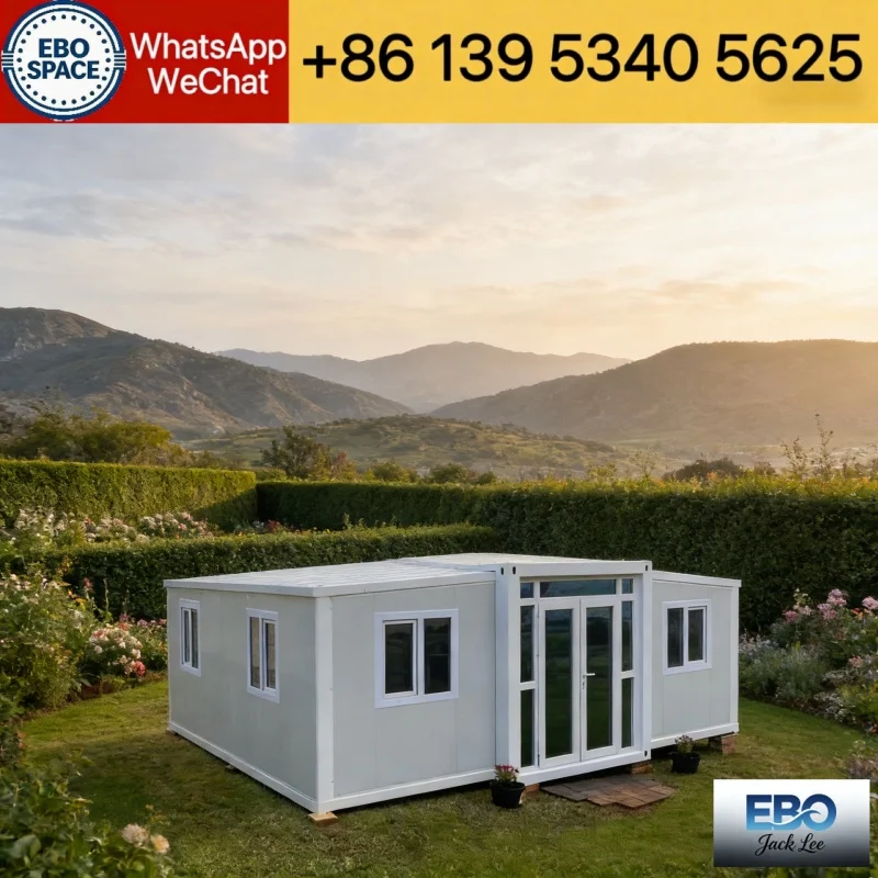 40ft Container House Expandable Box Mobile House Long Life Forest Cabin with Kitchen&Shower Mobile House